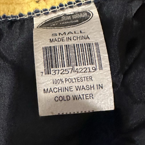 COMPANION ROAD CR SMALL PET DOG PUPPY FLEECE JACKET SWEATER BLUE GOLD YELLOW - Picture 3 of 3